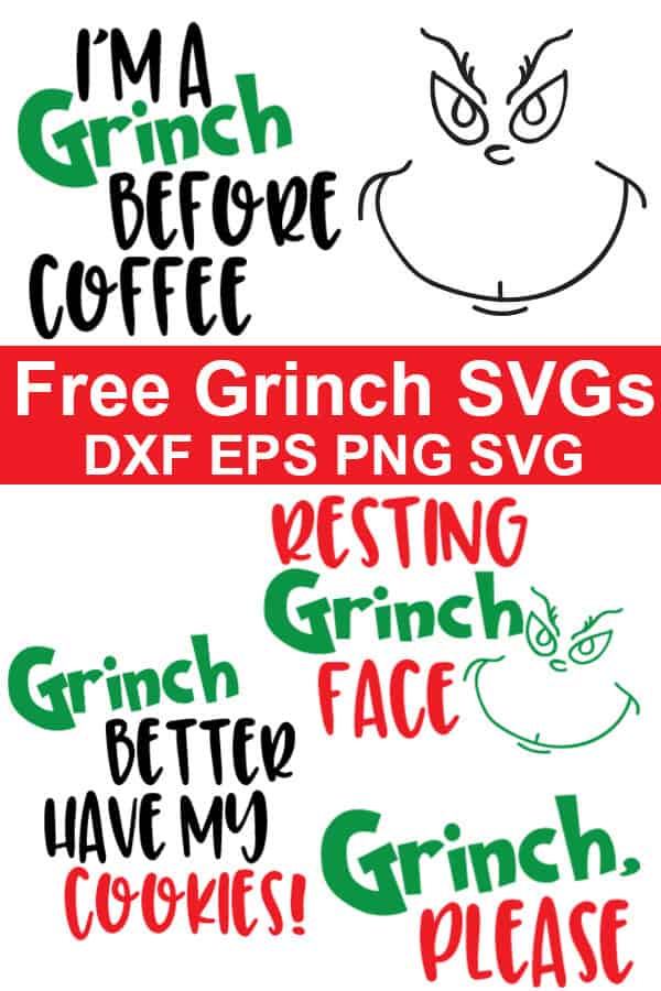 These fun and free Grinch SVG files are perfect for celebrating the movie or for Christmas crafting. Click through to download all the free Grinch cut files! #freesvgs #freesvg #Grinch #TheGrinch #cricut #silhouette