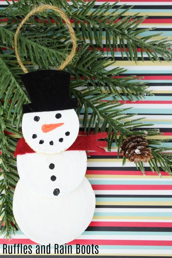 Easy Christmas Craft Ideas - Snowman Ornament