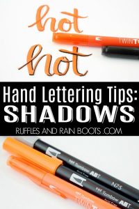 Hand Lettering Script Shadows Hand Lettering Shadows - Tutorials to Shadow Lettering