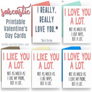 Free Sarcastic Printable Valentines – Cards for Adults