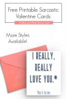 Free Sarcastic Printable Valentines - Cards for Adults