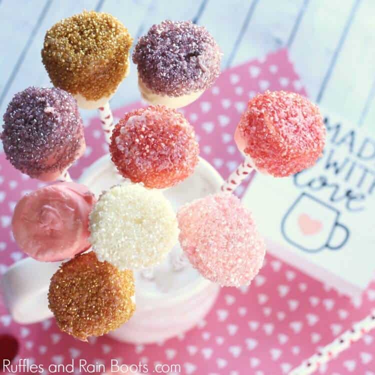 Sprinkle Covered Marshmallow Pops