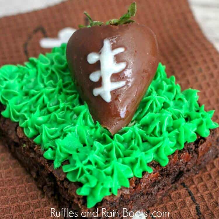 Game Day Football Brownies