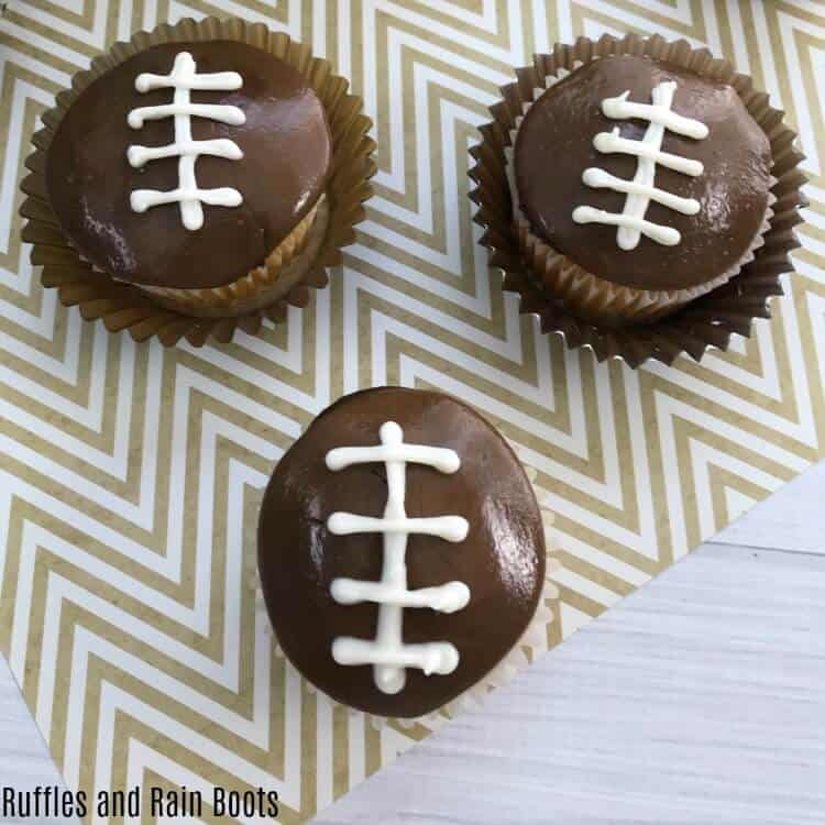 Football Cupcakes