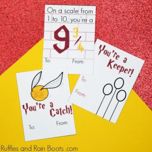 Printable Harry Potter Valentines for the Classroom