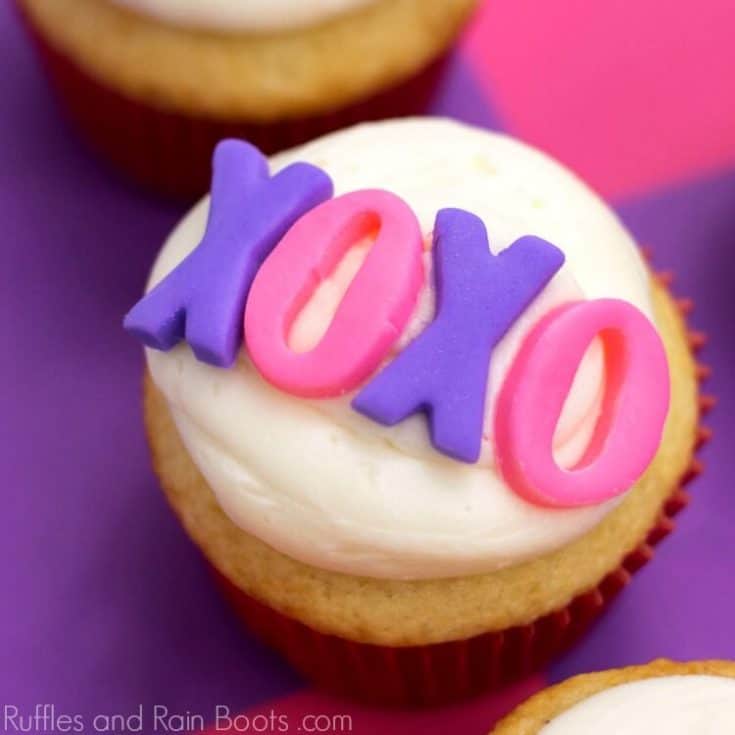 XO Cupcakes for Valentine's Day