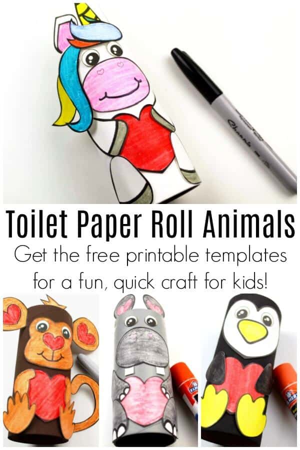 Toilet Paper Roll Animals Free Printable