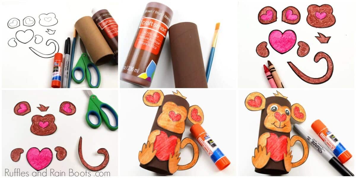 how to make a monkey toilet paper roll