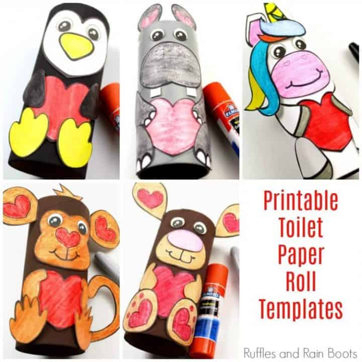 Toilet Paper Roll Animals Free Printable