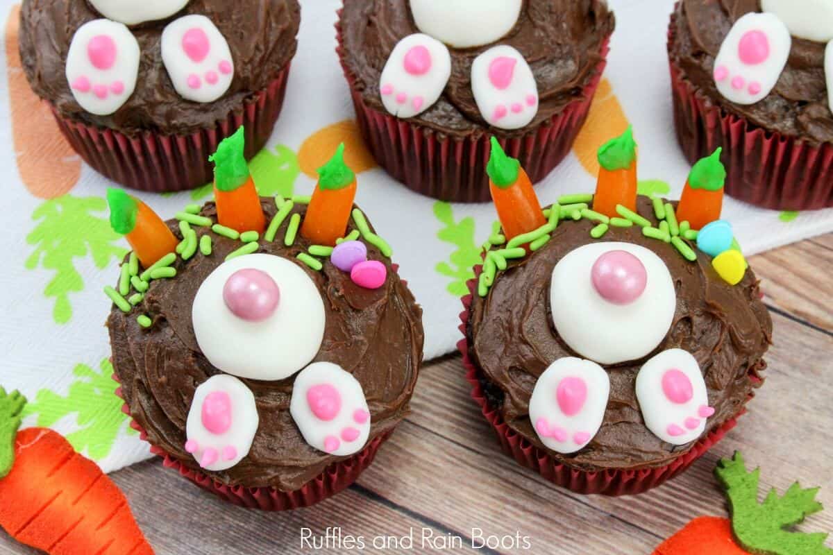 bunny cupcakes for Easter