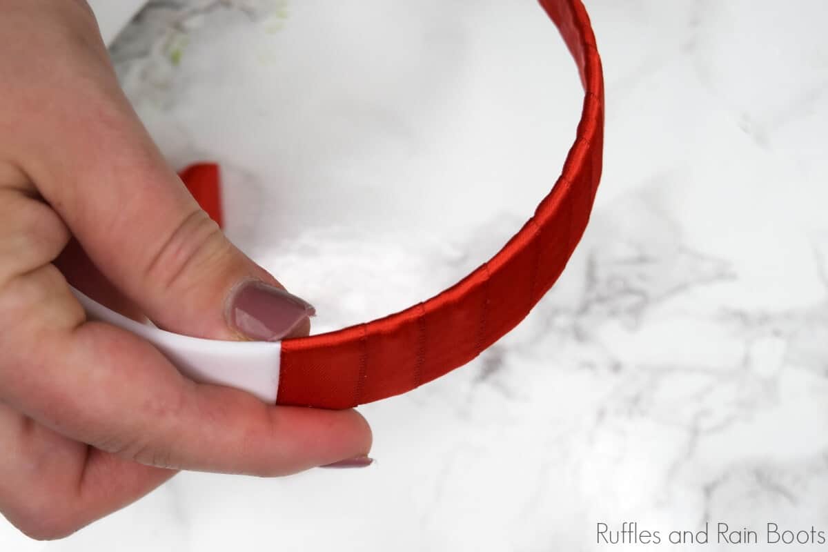 how to wrap a plastic headband
