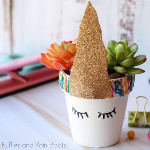 Unicorn Planter – A Clay Pot Craft for Kids