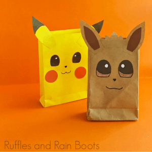 Printable Pokemon Party Bags