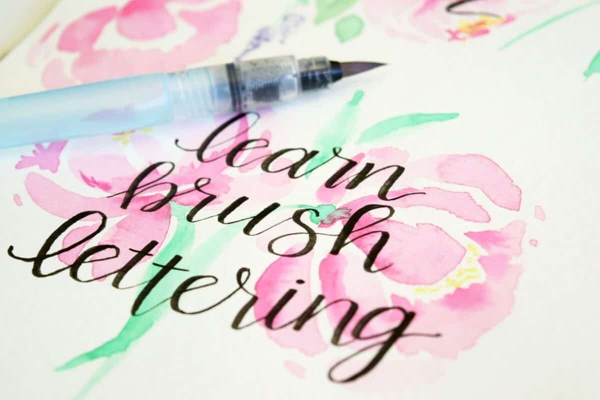 Water brush deals calligraphy