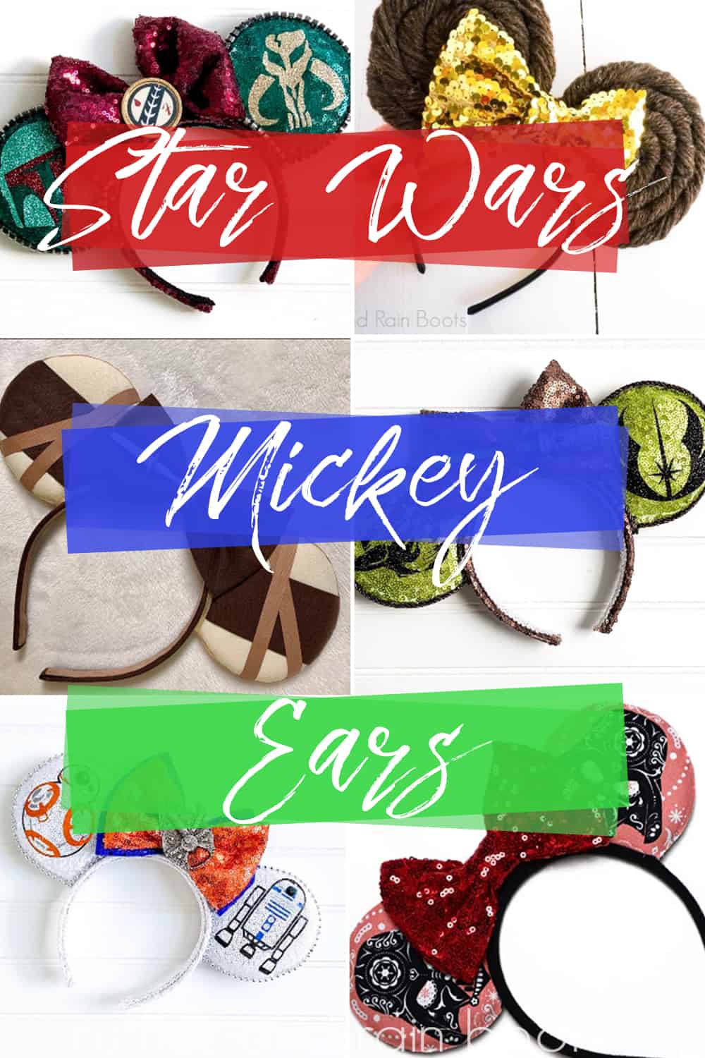 text overlay which reads star wars mickey ears