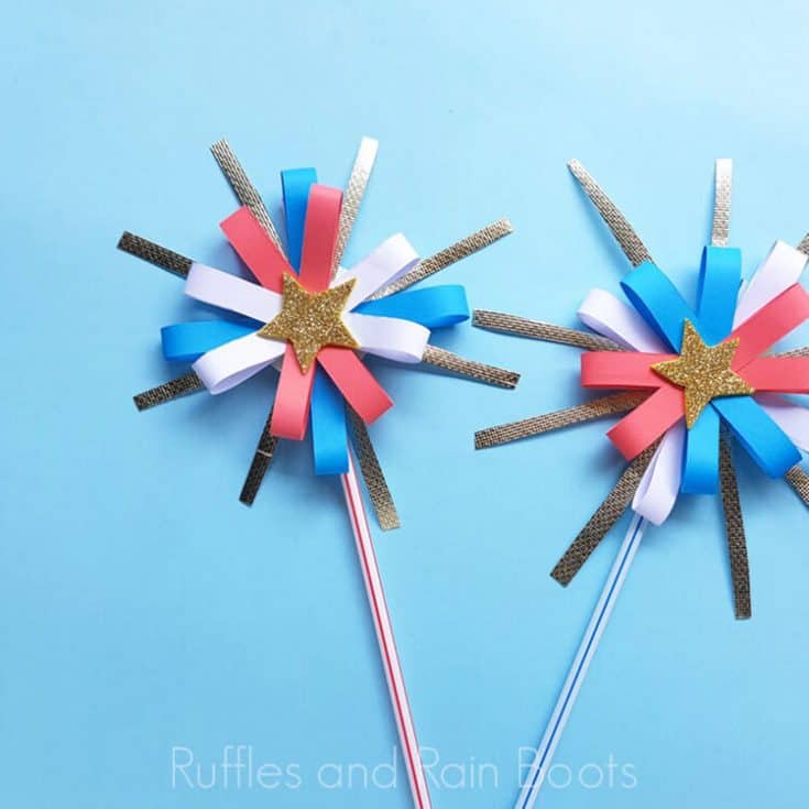 These Paper Fireworks for Perfect for Kids Who Get Scared