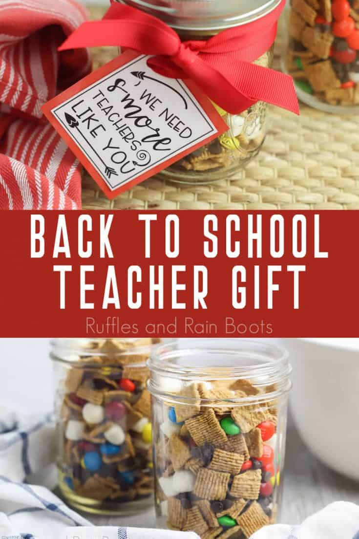 This Mason Jar Snack Gift for Teachers is Done in Just Minutes