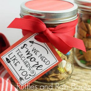 This Mason Jar Snack Gift for Teachers is Done in Just Minutes