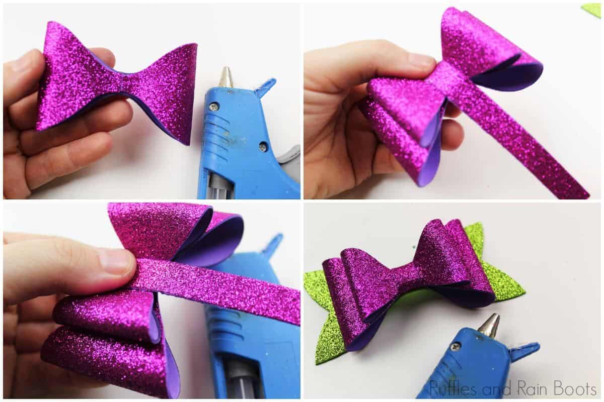 make a no-sew bow for Minnie ears