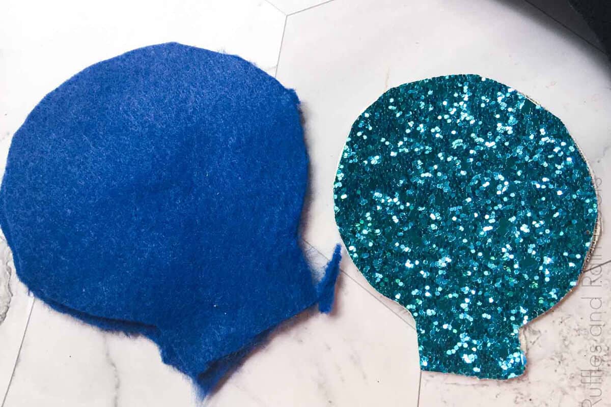 how to make frozen mickey ears Step 2 Cut Felt and Glitter Sheets