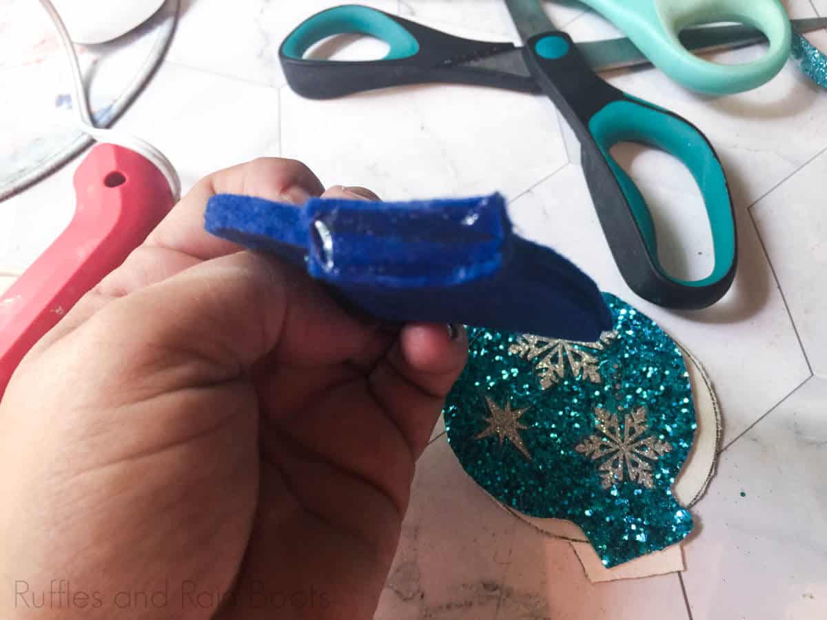 how to make frozen mouse ears Step 6 glue tabs