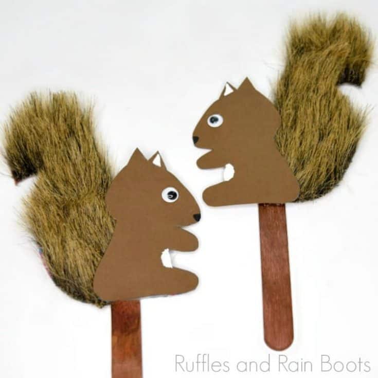Adorable Squirrel Puppets