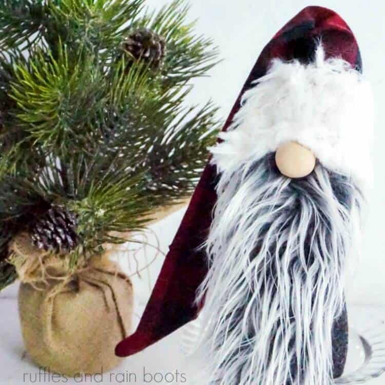 Fun Holiday Lumberjack Gnome with Two Beards S