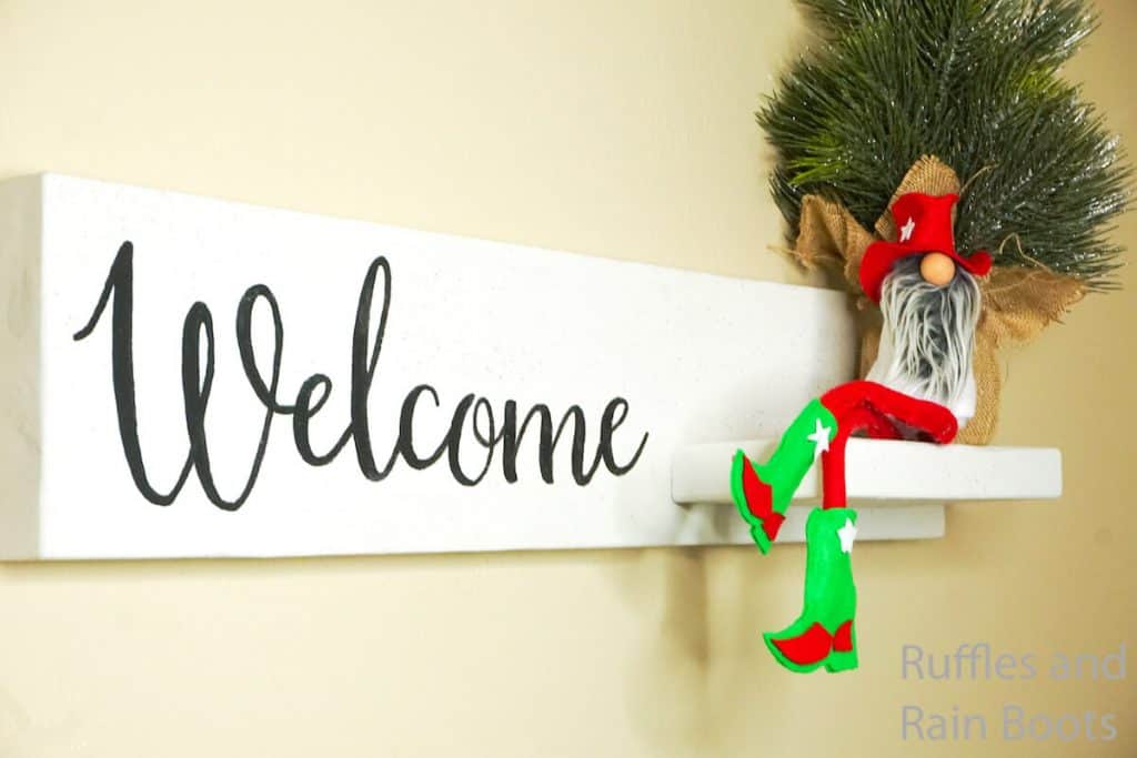 how to make a shelf to display a gnome