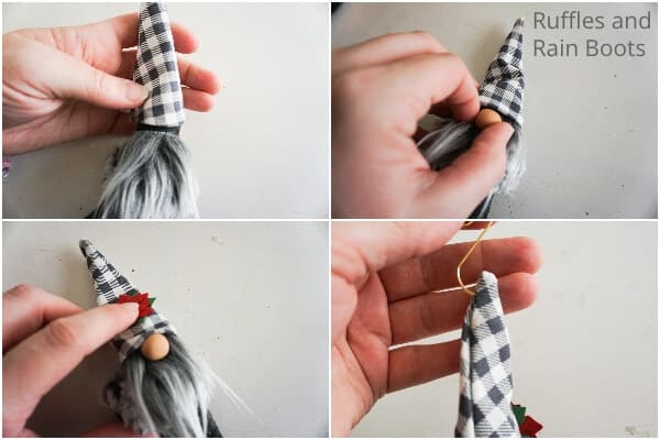 how to make a gnome christmas ornament with a mitten