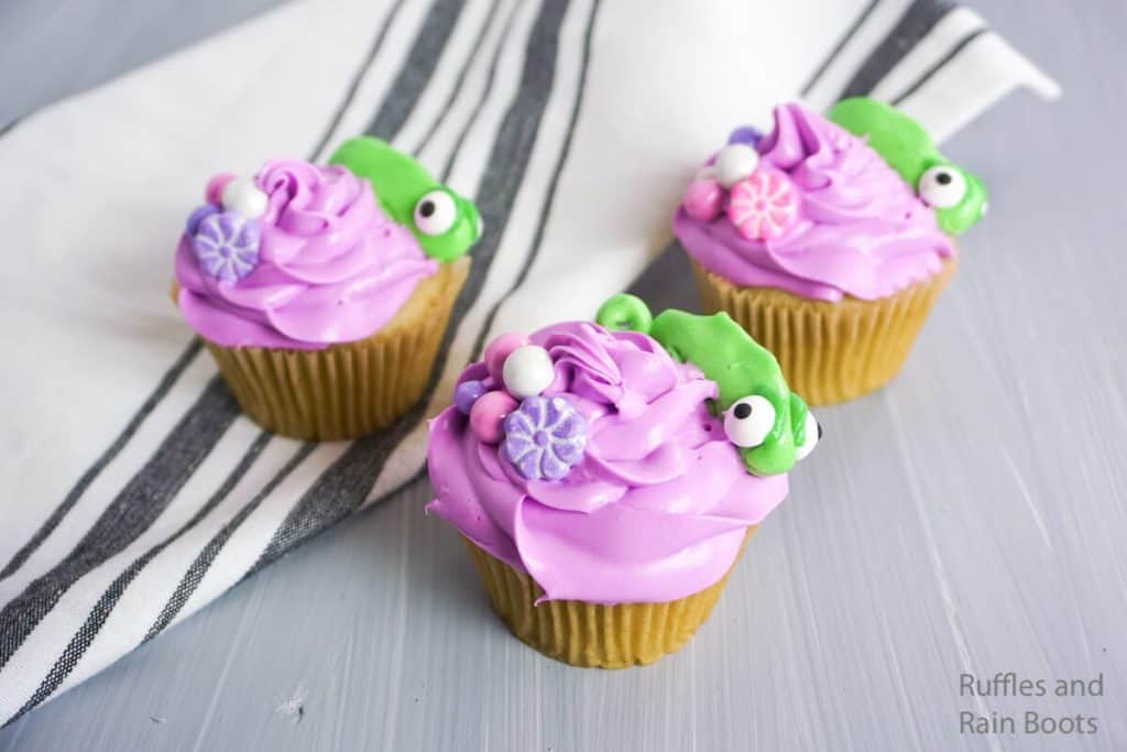 how to make cupcakes for rapunzel