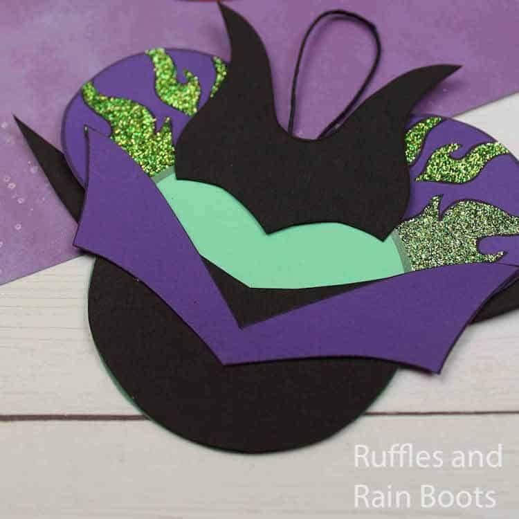how to make maleficent ornaments for a disney cruise door decoration