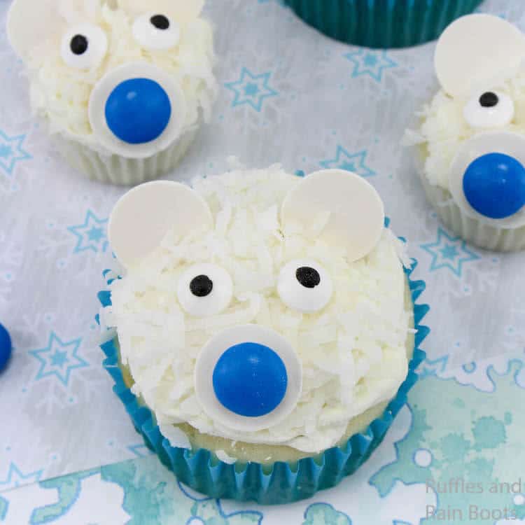 how to make polar bear cupcakes