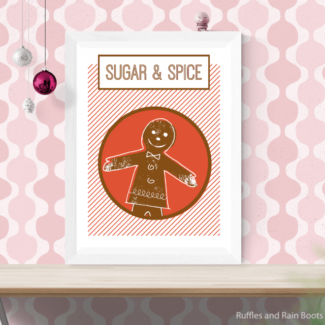 Free Printable Gingerbread Wall Art, Cards, Signs and Fun!