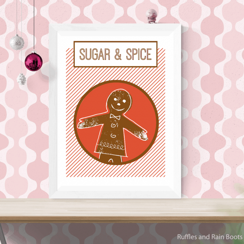 Free Printable Gingerbread Wall Art, Cards, Signs and Fun!