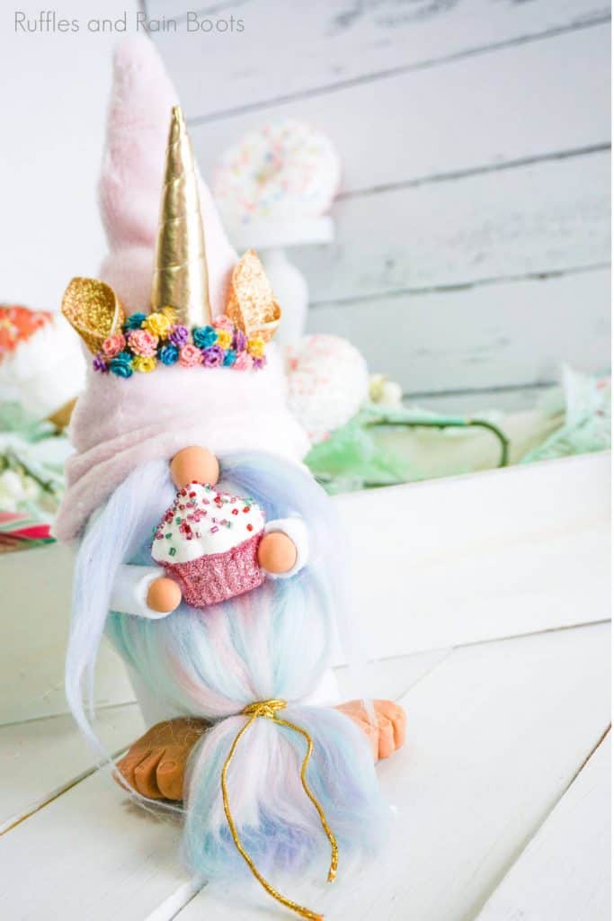 easy pattern for a unicorn gnome without sewing
