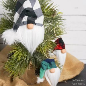 How to Make a Mini Sock Gnome Ornament in Minutes!