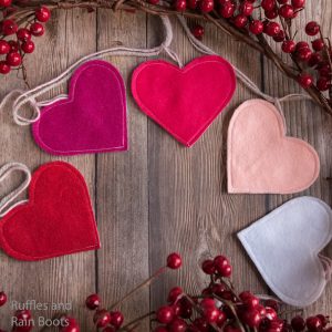 Make This Easy DIY Heart Garland with Free Cut Files