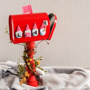 Make this Adorable Gnome Valentine Mailbox in Minutes!
