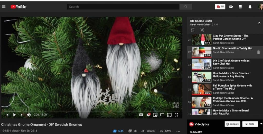how to make sock gnome video tutorials on youtube