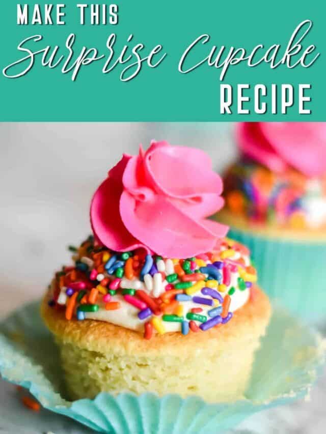 Surprise Birthday Party Cupcakes