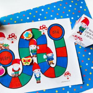 This Printable Gnome Board Game is the Perfect Boredom Buster!