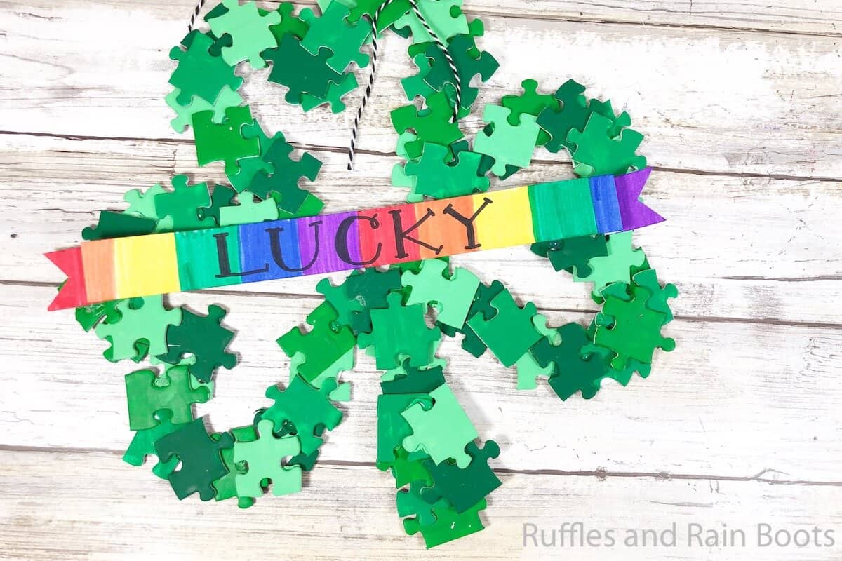 easy shamrock wreath you can make in minutes