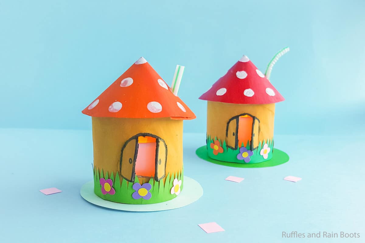 mushroom house craft for kids