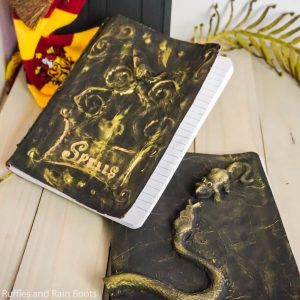 easy diy spellbook from a notebook harry potter craft