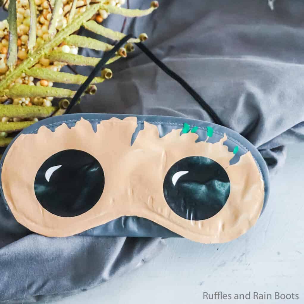 how to make a disney sleep mask for baby groot