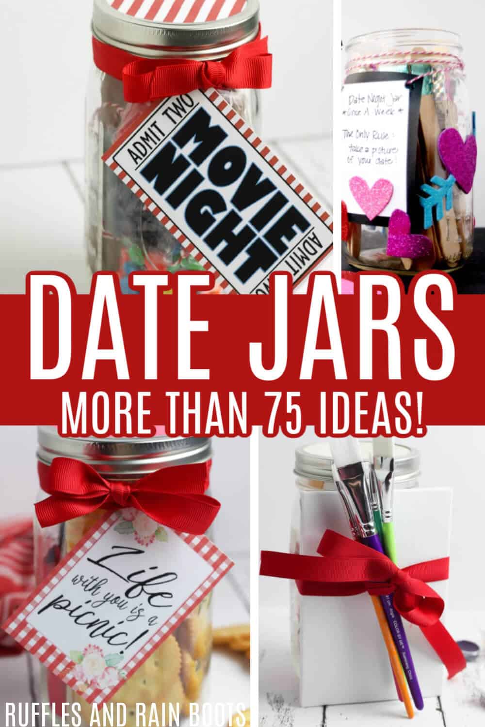 date night jars to make at home compilation on ruffles and rain boots