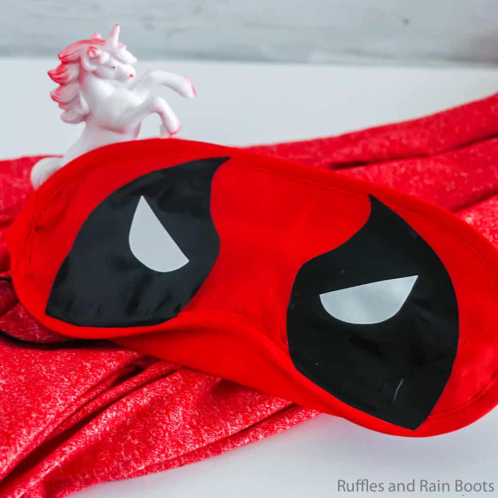 deadpool sleep mask DIY tutorial