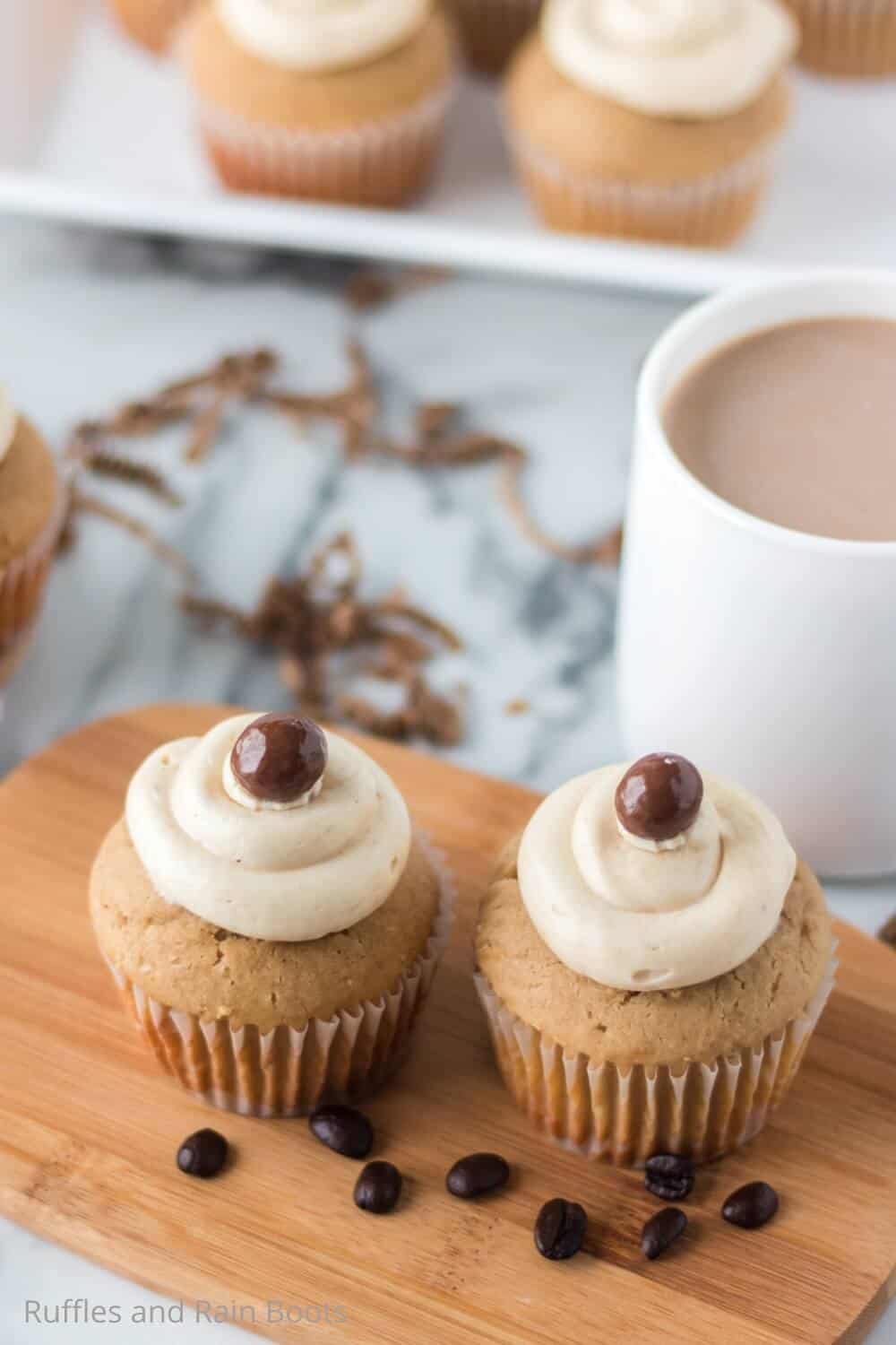 easy cappuccino flavor cupcakes