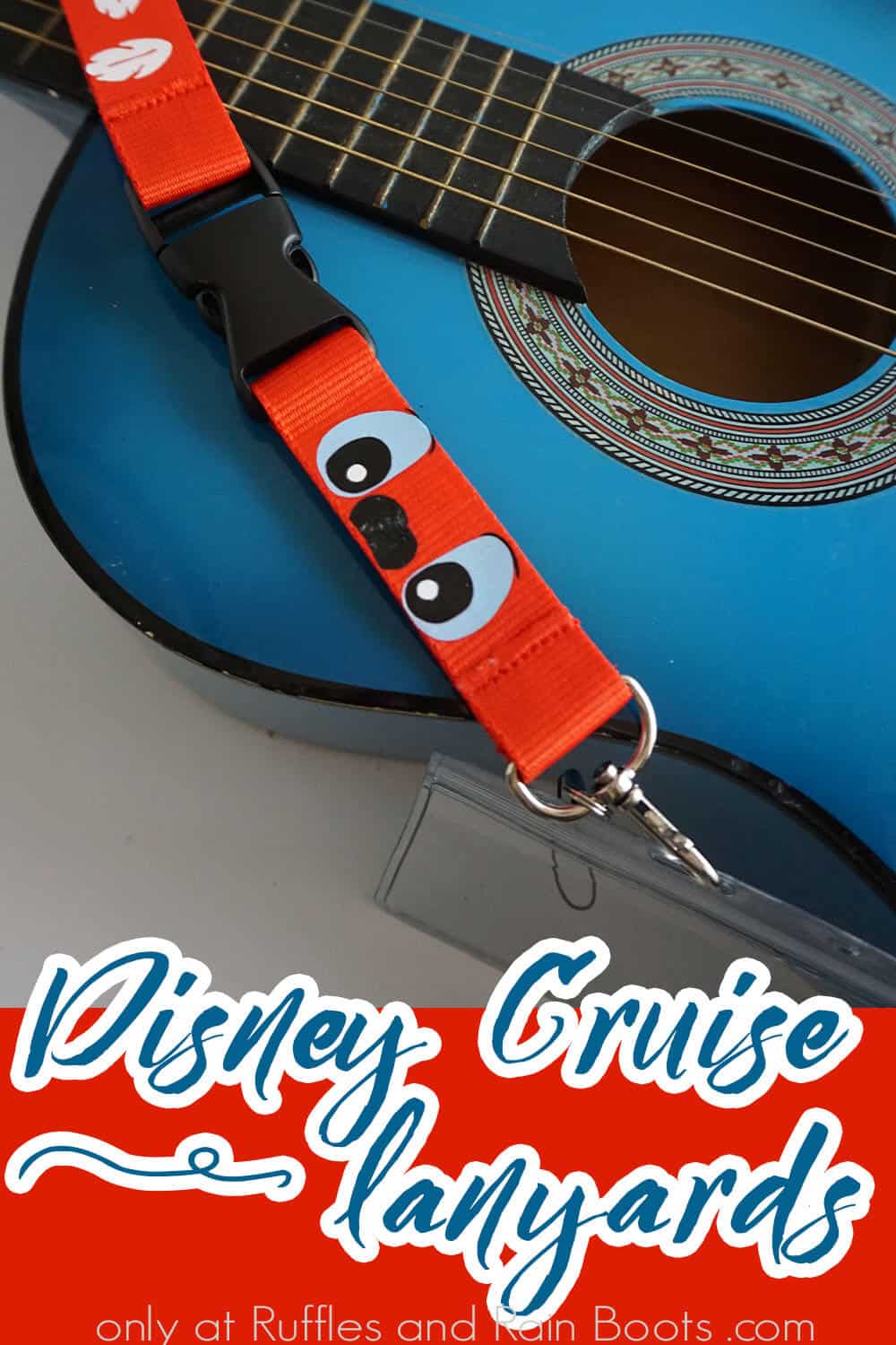 diy fish extender gift cruise craft with text which reads disney cruise lanyards