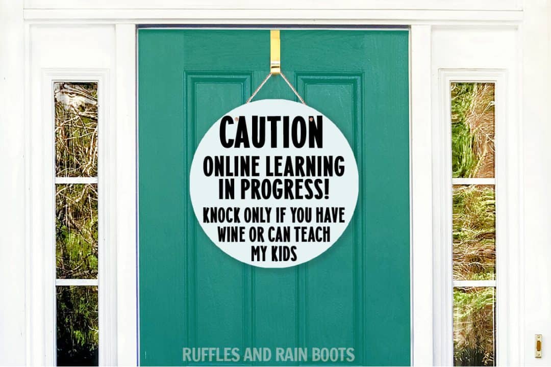 Fun Elearning Door Sign These Online Learning SVG Sets for Cricut or Silhouette are Perfect!